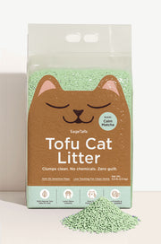 Natural Clumping Tofu Cat Litter 5.5lb/2.5kg - Calm Matcha