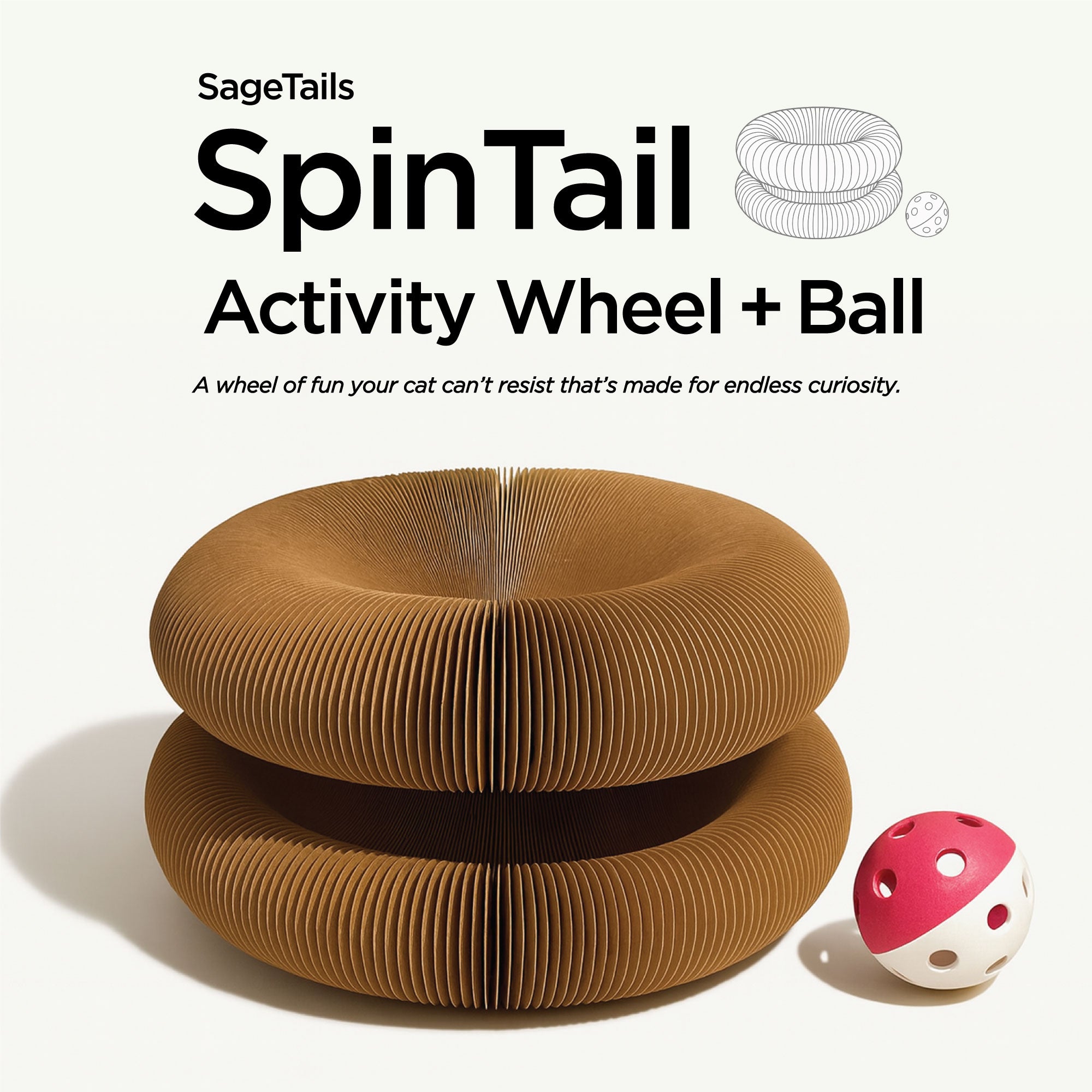 SpinTail Activity Wheel With Ball