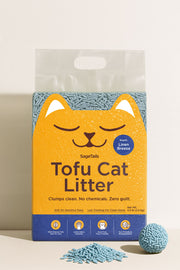Natural Clumping Tofu Cat Litter 5.5lb/2.5kg - Linen Breeze