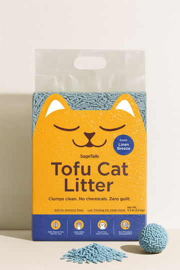 Natural Clumping Tofu Cat Litter 5.5lb/2.5kg - Linen Breeze