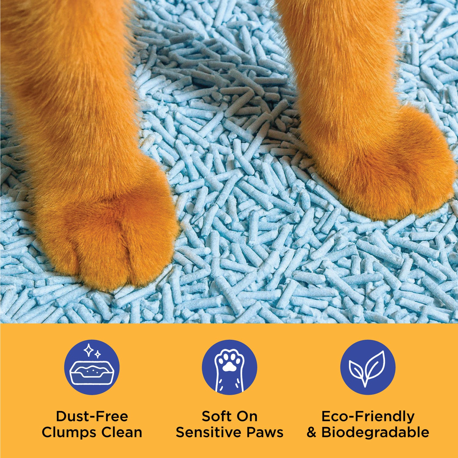 Natural Clumping Tofu Cat Litter 5.5lb/2.5kg - Linen Breeze